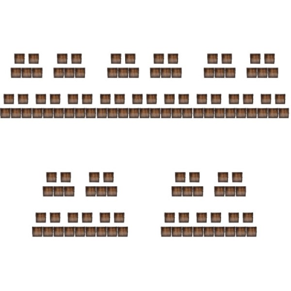 5Pcs Retro Wooden Specimen Storage Case For Dried Flowers Display